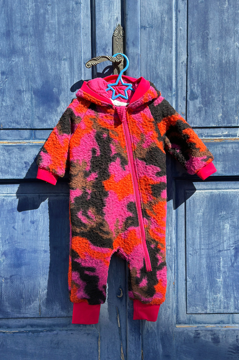 Salopetă din Lână 100% Army Fucsia - H. Bebe [2]