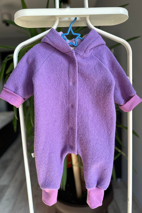 Salopetă din Lână Fiartă Fara Dublura -Mov [11]