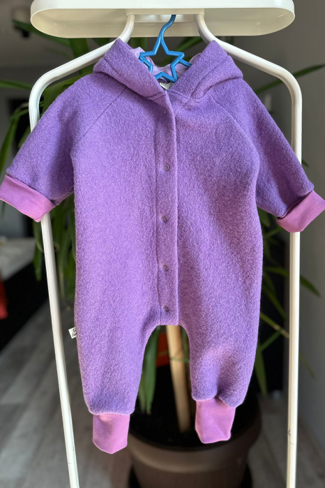 Salopetă din Lână Fiartă Fara Dublura -Mov [3]