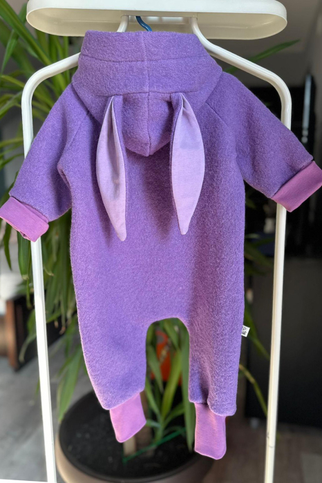 Salopetă din Lână Fiartă Fara Dublura -Mov [2]