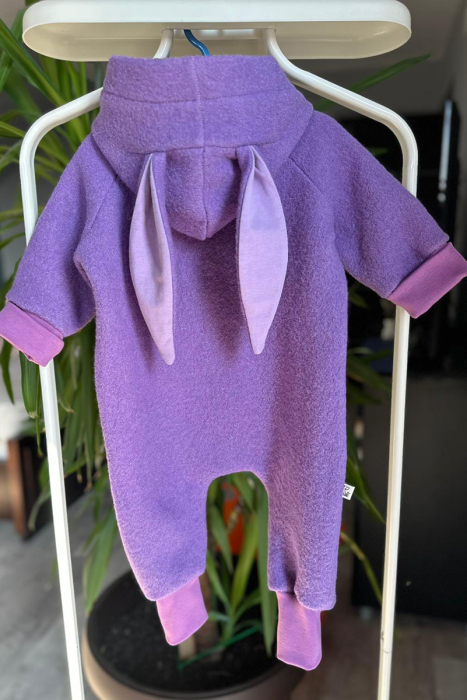 Salopetă din Lână Fiartă Fara Dublura -Mov [5]