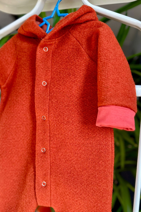 Salopetă din Lână Fiartă Fara Dublura - Caramiziu [6]
