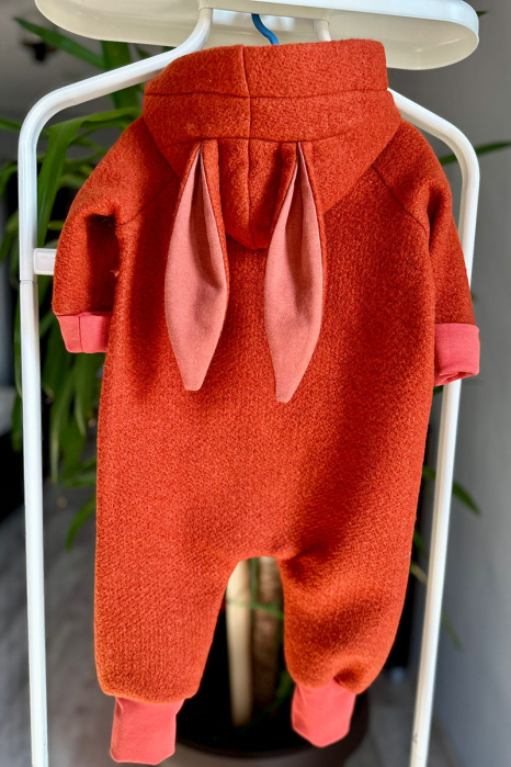Salopetă din Lână Fiartă Fara Dublura - Caramiziu [2]