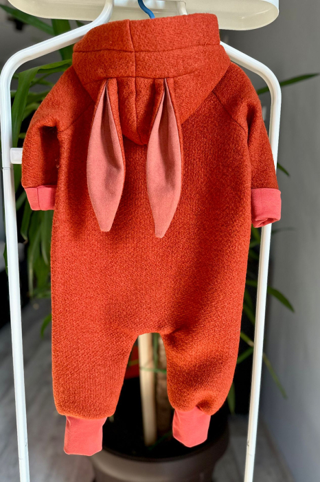 Salopetă din Lână Fiartă Fara Dublura - Caramiziu [3]