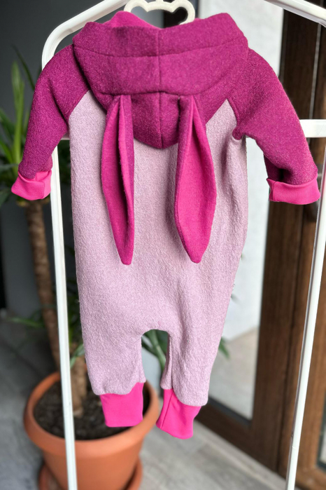 Salopetă din Lână Fiartă Fara Dublura - Magenta/Lila [2]