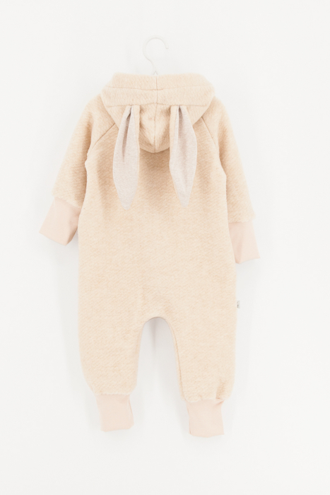 Salopetă din Lână Fiartă Fara Dublura - Crem [1]