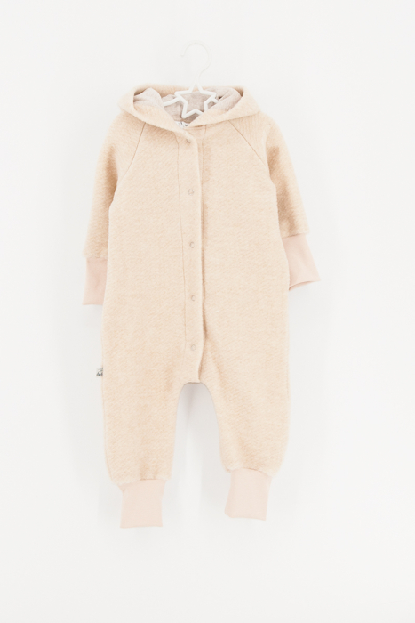 Salopetă din Lână Fiartă Fara Dublura - Crem [2]