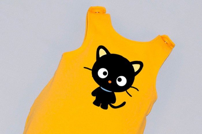 Salopeta Galbena capse pe umar Black Cat [2]