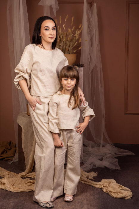 Set Compleu Mamă/Fiica  din IN - Nude [3]