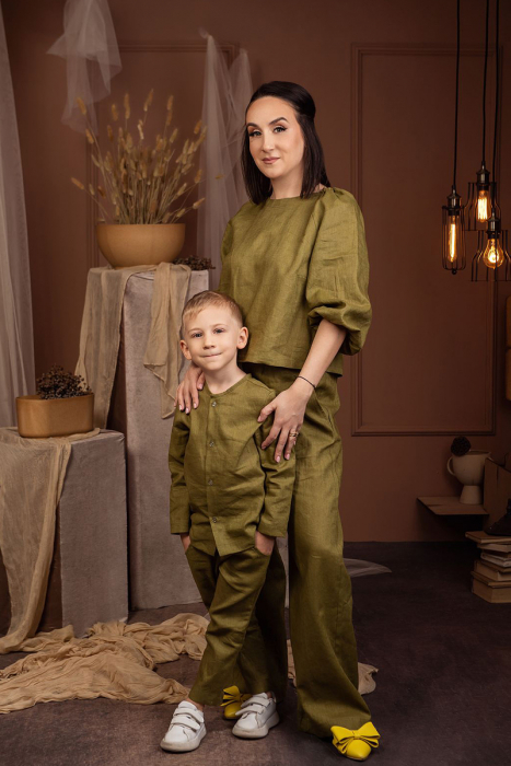 Set Compleu Mamă/Fiu din IN-Kaki [2]