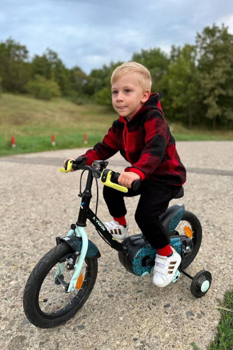 Set Hanorac+Pantalon din lana - Black& Red [2]