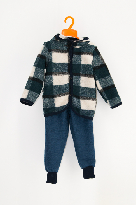 Set Hanorac+Pantalon din lana - Turqoise [2]