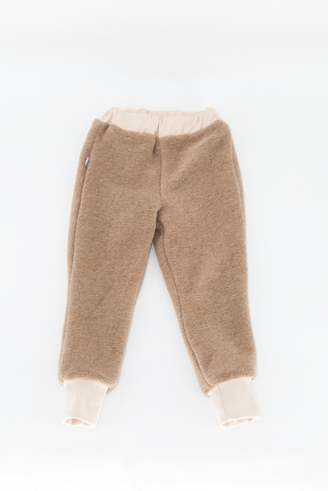 Set Capa + Pantalon din lana -Crem [4]