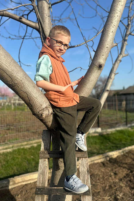 Vestă din Bumbac Matlasat - Pumpkin [8]