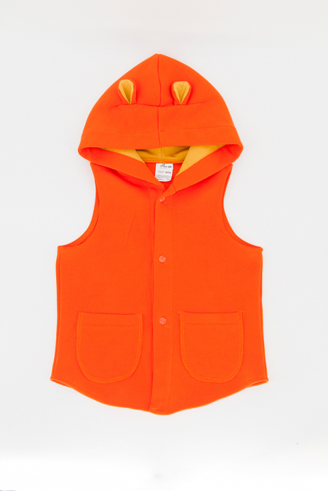 Vestă din Bumbac -Ursulet Portocaliu [2]
