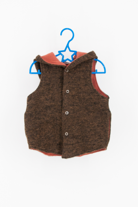 Vestă din lână- Maro [2]