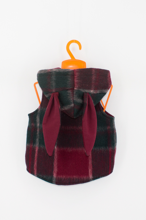 Vestă din lână - Visiniu [2]