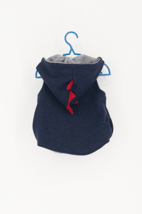 Vesta din lana fiarta -  Bleumarin DiNO [2]