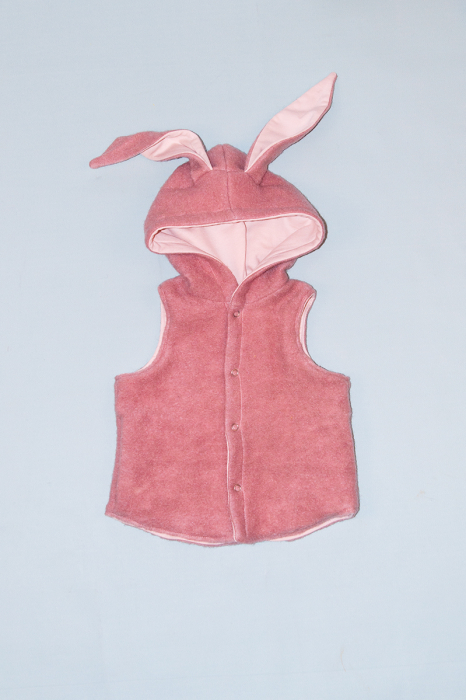 Vestă din lână fiartă - Pink Rabbit [1]