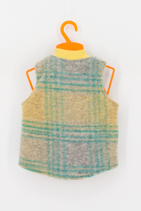 Vestă din lână fiartă -Tunica Lime [2]