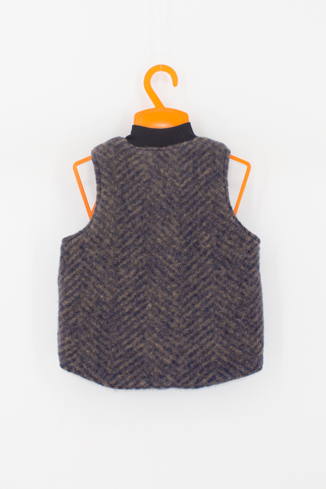 Vestă din lână fiartă -Tunica Lime [2]