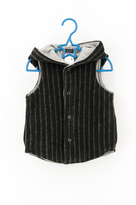 Vestă din lână -Gri Dungi [2]