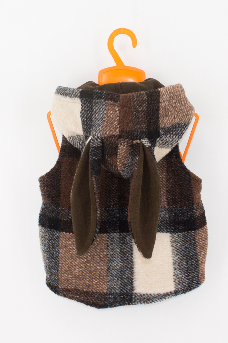 Vestă din lână - Maro Carouri [2]