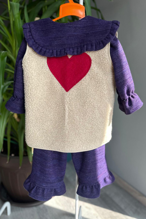 Vestă tip Cojoc - Crem Hart [2]