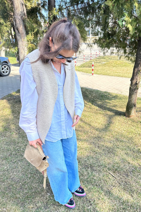 Vestă tip Cojoc - Crem Hart [4]