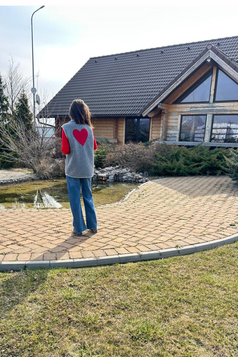 Vestă tip Cojoc - Gri Hart [3]