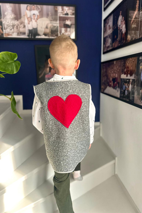 Vestă tip Cojoc - Gri Hart [5]