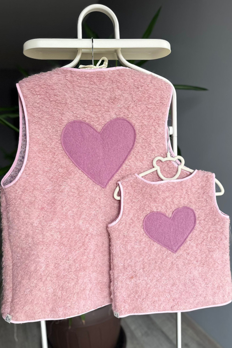 Vestă tip Cojoc -Roz Hart [4]