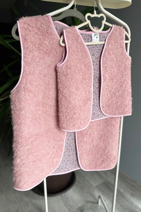 Vestă tip Cojoc -Roz Hart [7]