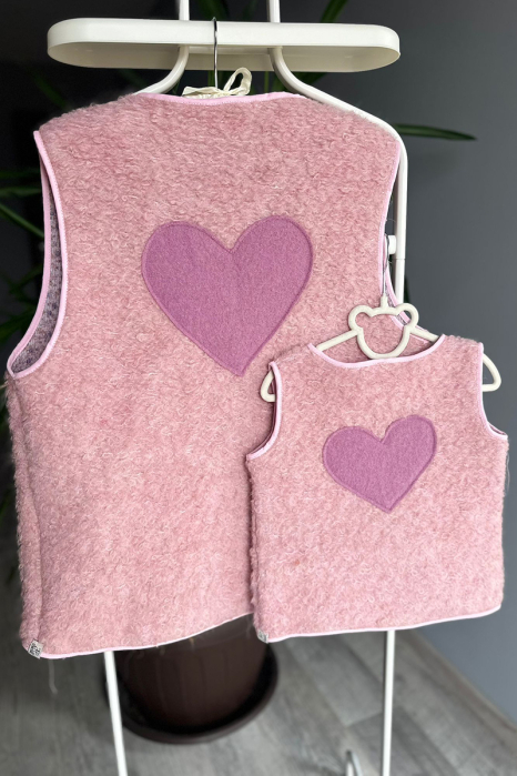 Vestă tip Cojoc -Roz Hart [5]