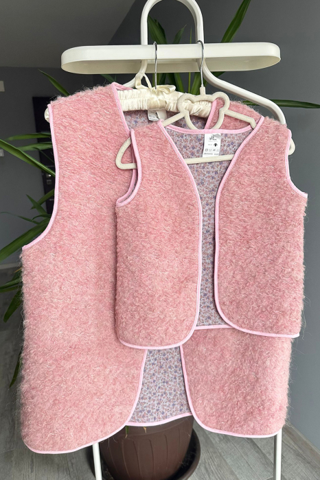 Vestă tip Cojoc -Roz Hart [6]