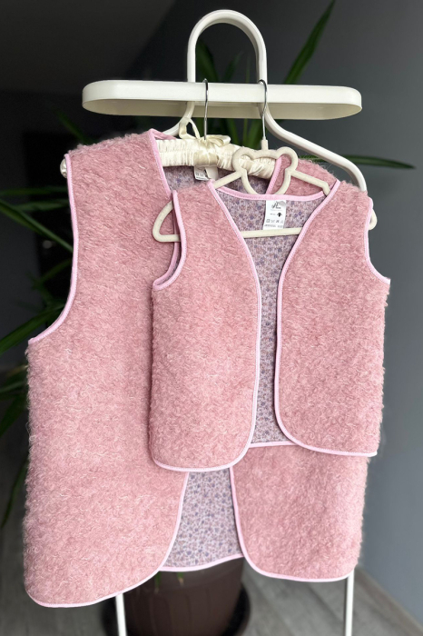 Vestă tip Cojoc -Roz Hart [9]