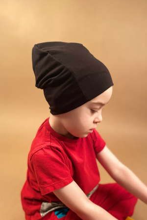 Caciulita Bumbac Simpla Neagra [2]