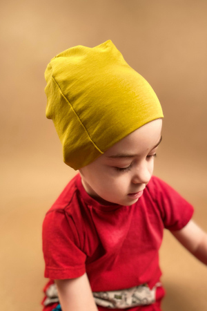 Caciulita Bumbac Simpla - Set 3Buc - Mustare, Kaki, Negru [1]