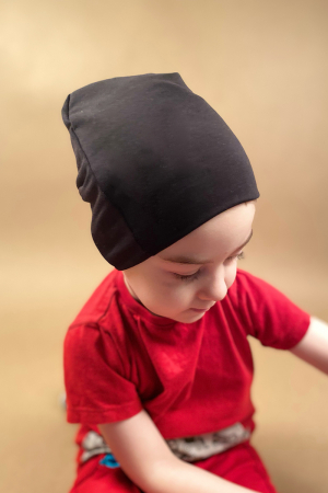 Caciulita Bumbac Simpla - Set 3Buc - Mustare, Kaki, Negru [3]