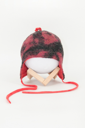 Accesorii Copii - Caciuliță dublată din lână -roze