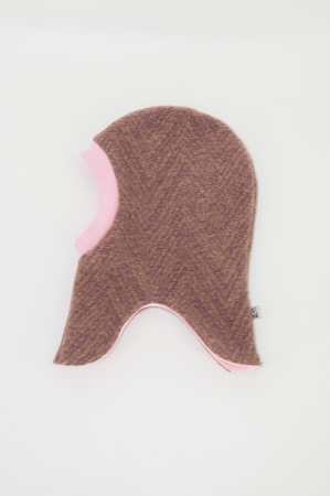 Cagule si Manuși Lână - Cagulă dublată din lână  - Roz/Lila