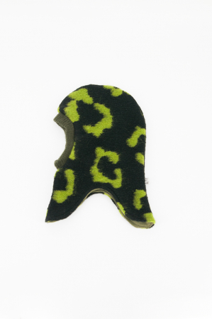Lichidare de Stoc - Cagulă dublată fleece lână fiartă - Animal print-Lkaki