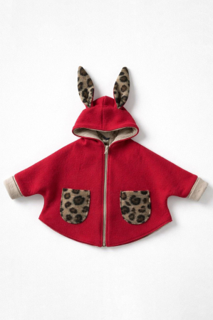 Jachete - Capă din lână 100% - Iepuras Rosu
