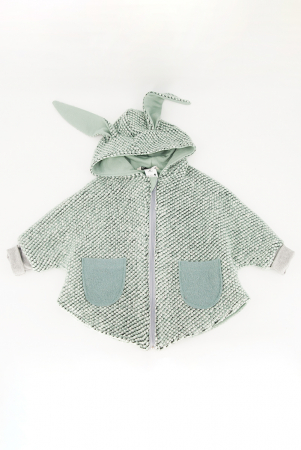 Back To Wool - Capă din lână fiartă Oversized - Mint