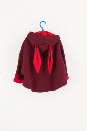Capă Oversized din bumbac plusat  -Somon [0]