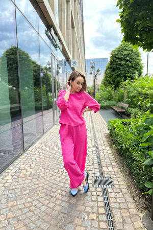 Compleu Dama Muselina - Fucsia [0]