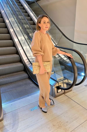 De vară - Compleu Dama Muselina - Crem