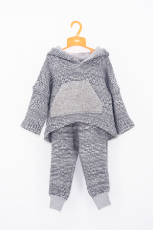 Back To Wool - Compleu din Lână Tricotată - Gri – H. Bebe
