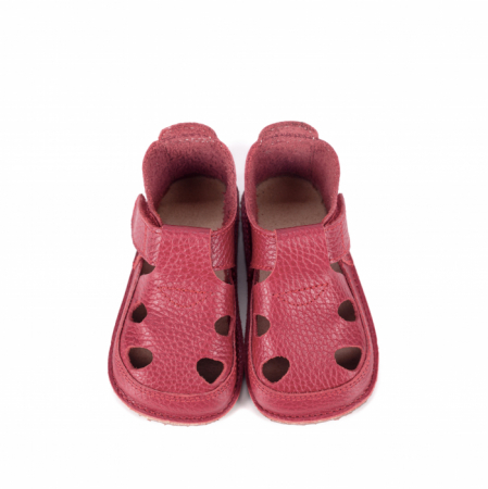 Săndăluțe Barefoot roșu zmeuriu [3]