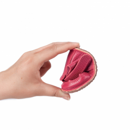 Săndăluțe Barefoot roșu zmeuriu [2]